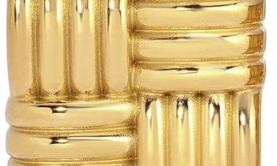 Eye Candy Los Angeles Mateo Square Stud Earrings In Gold