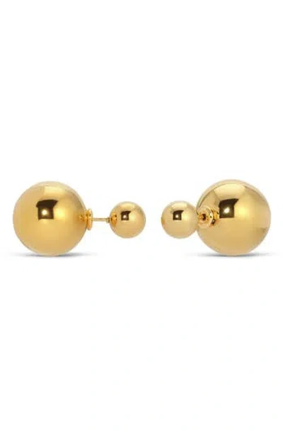 Eye Candy Los Angeles Adele Stud Earrings In Gold