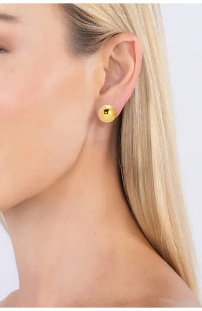 Eye Candy Los Angeles Adele Stud Earrings In Gold