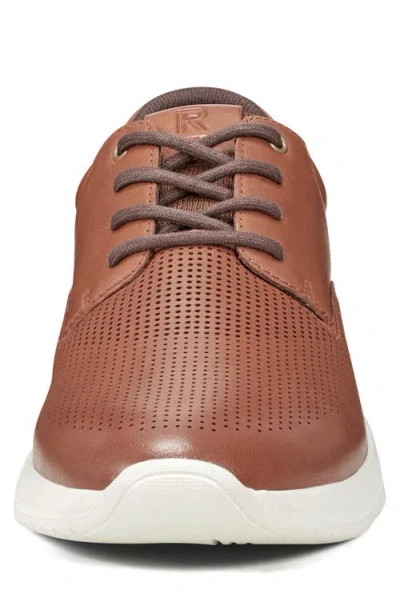 Rockport Men's Jaimie Lace-up Round Toe Casual Sneakers In Dark Natural