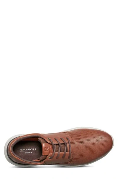 Rockport Men's Jaimie Lace-up Round Toe Casual Sneakers In Dark Natural