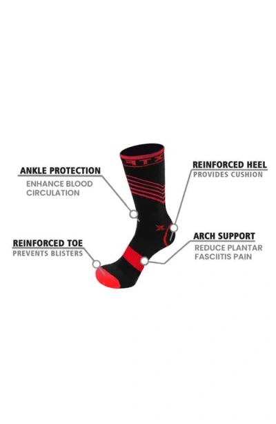 Extreme Fit Assorted 6-pack Stripe Compression Crew Socks In Assorted