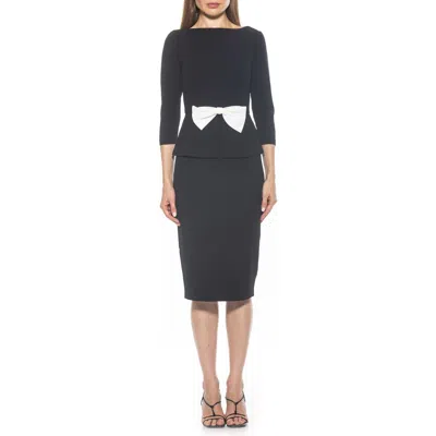 Alexia Admor Joyce Sheath Midi Dress In Black
