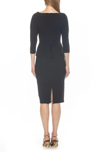 Alexia Admor Joyce Sheath Midi Dress In Black