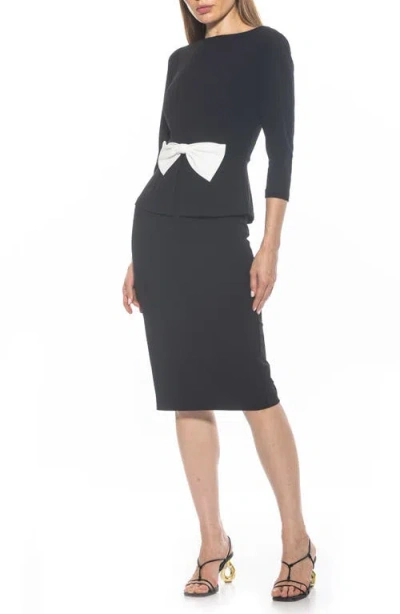 Alexia Admor Joyce Sheath Midi Dress In Black