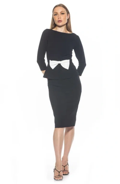 Alexia Admor Joyce Sheath Midi Dress In Black
