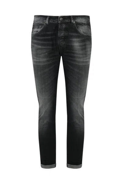 Shop Dondup Icon Jeans In Black Denim