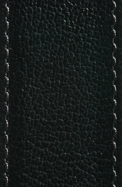 Tom Ford Stadium Goatskin Leather Belt In Black