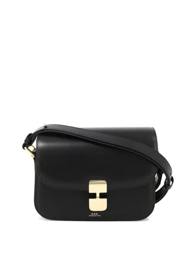 Shop Apc Grace Small Shoulder Bag In Black