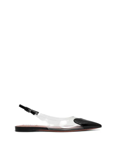 Alaïa Le Cœur Slingback Flats In Black