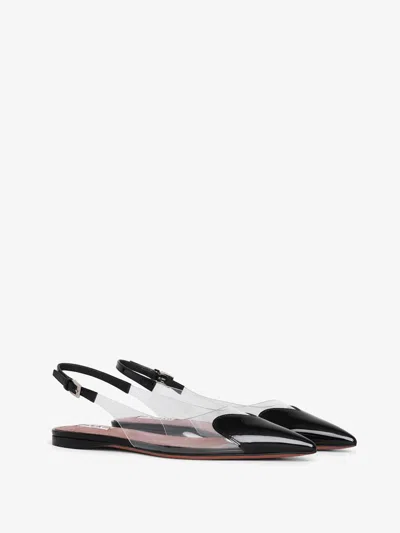Alaïa Le Cœur Slingback Flats In Black