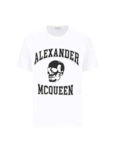 Alexander Mcqueen Alexander Mc Queen Skull T Shirt In White