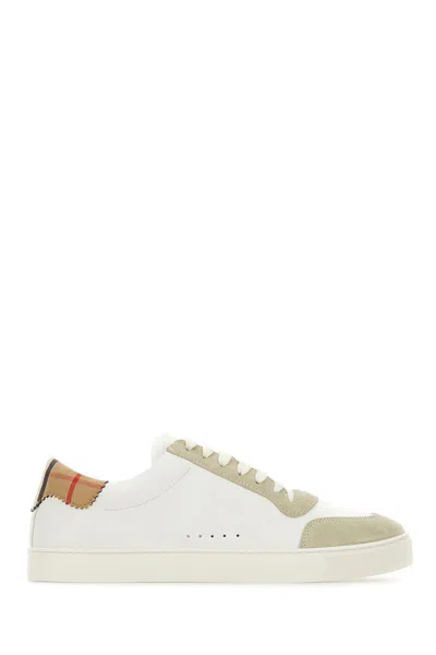 Shop Burberry Sneakers In Multicoloured