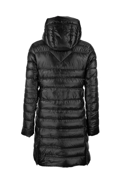 Shop Canada Goose Cypress Midi Down Jacket In Black