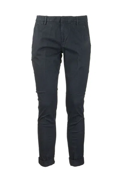 Dondup Men's Gaubert - Slim-fit Gabardine Trousers In Blue