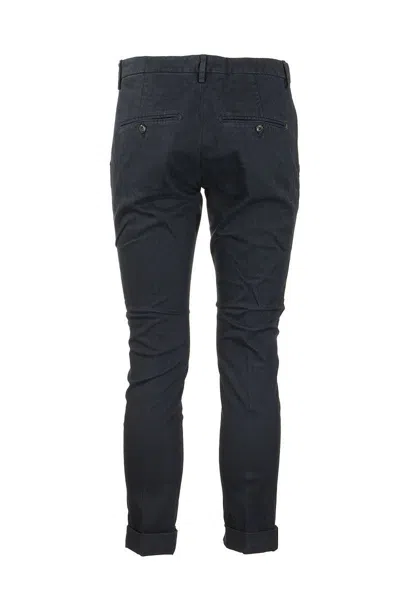 Dondup Men's Gaubert - Slim-fit Gabardine Trousers In Blue