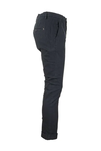 Dondup Men's Gaubert - Slim-fit Gabardine Trousers In Blue