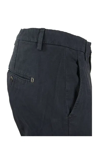 Dondup Men's Gaubert - Slim-fit Gabardine Trousers In Blue