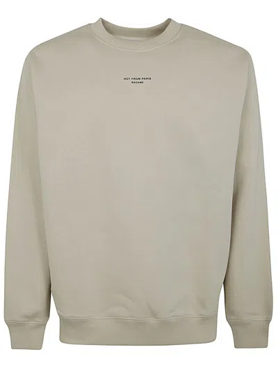 Drôle De Monsieur Le Sweatshirt Slogan Classique In White