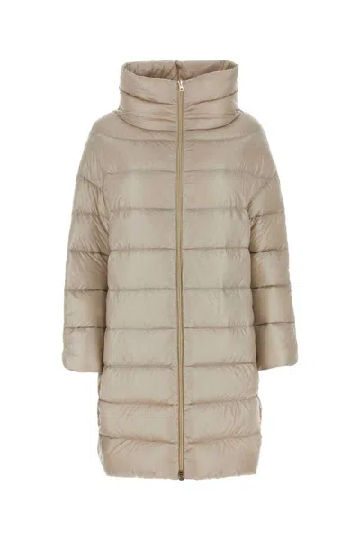 Herno Matilde Quilted Down Jacket In Beige O Tan
