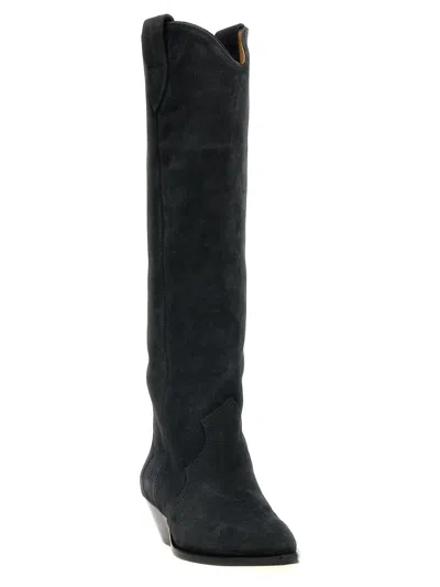 Shop Isabel Marant 'denvee' Boots In Black