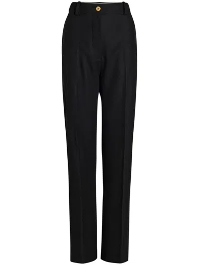 Patou Large Belt Trousers In Black