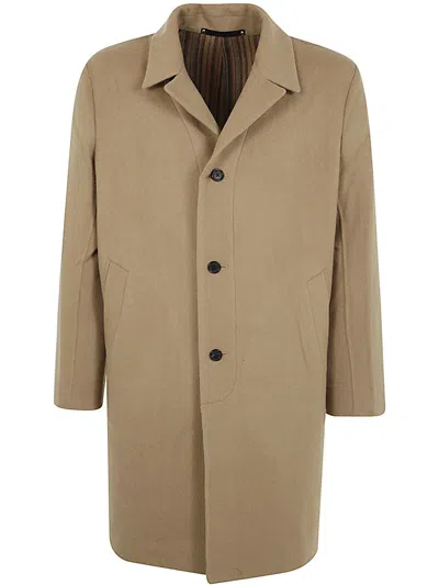 Shop Paul Smith Mens 3btn Overcoat Clothing In Brown