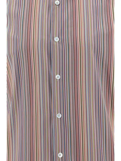Shop Paul Smith Mens S/c Slim Fit Shirt Clothing In Multicolour