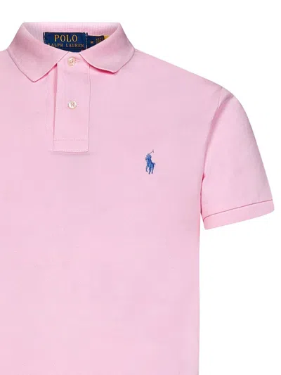 Polo Ralph Lauren Custom Slim Fit Mesh Polo Shirt In Pink