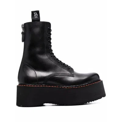 Shop R13 ' X-stack' Boots In Black