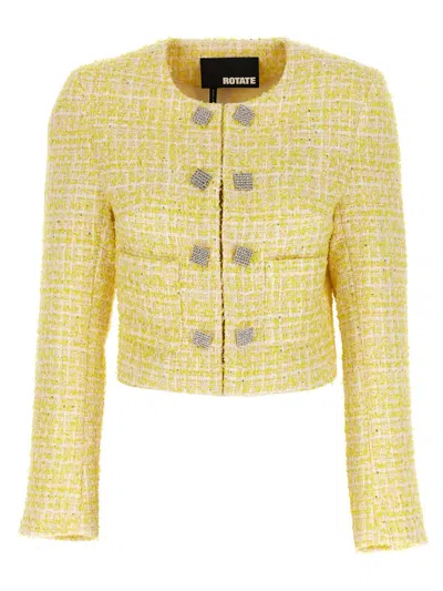 Shop Rotate Birger Christensen Blazer In Yellow