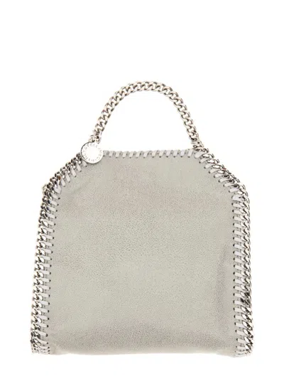 Shop Stella Mccartney Falabella Tiny Handbag In Grey