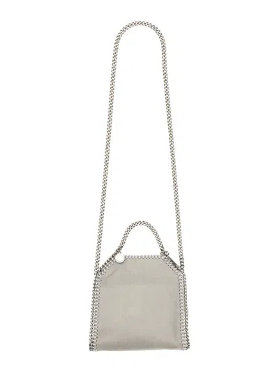 Shop Stella Mccartney Falabella Tiny Handbag In Grey