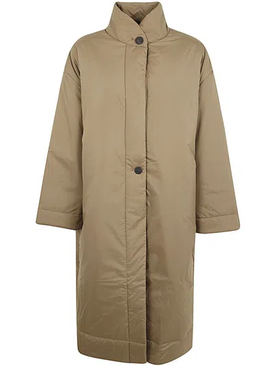 Shop Studio Nicholson Padded Long Coat Clothing In Beige