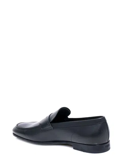 Shop Tod's Flat Shoes In Black