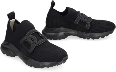 Tod's Kate Sneakers In Technical Fabric In Black