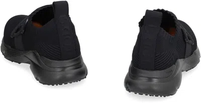 Tod's Kate Sneakers In Technical Fabric In Black