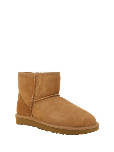 Shop Ugg "classic Mini Ii" Ankle Boots In Brown