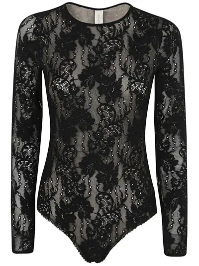 Shop Zimmermann Lace Bodysuit Clothing In Black