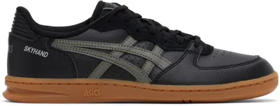 Shop Asics Black Skyhand Og Sneakers In 001 Black/truffle Gr