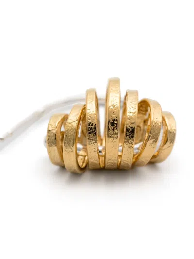 Wouters & Hendrix Les Eternelles Hoop Earrings In Gold