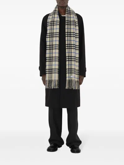 Burberry Kaschmirschal Mit Vintage-check In Nude