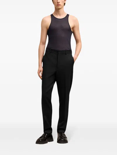 Ami Alexandre Mattiussi Cigarette Fit Trousers Black For Men In Schwarz
