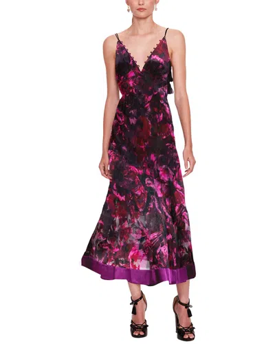 Marchesa Notte Floral Dress In Multi