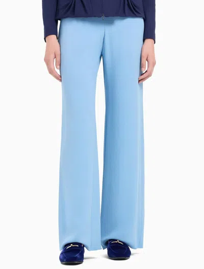 Shop Emporio Armani Trousers In Bel Air Blue