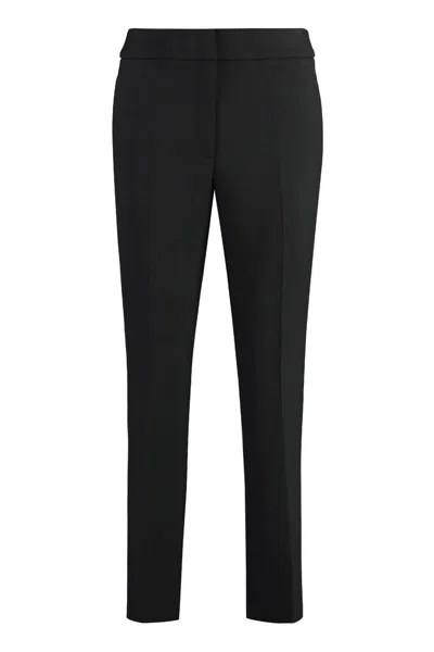 Peserico Women's Viscose Blend Trousers In Black