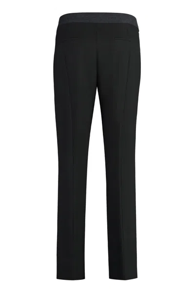 Peserico Women's Viscose Blend Trousers In Black