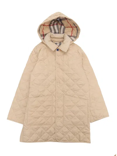 Burberry Kid Boy Quilts In Gray
