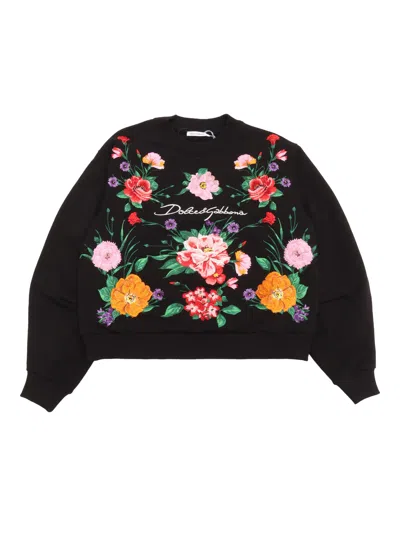 Shop Dolce & Gabbana Junior Sweatshirt In Black