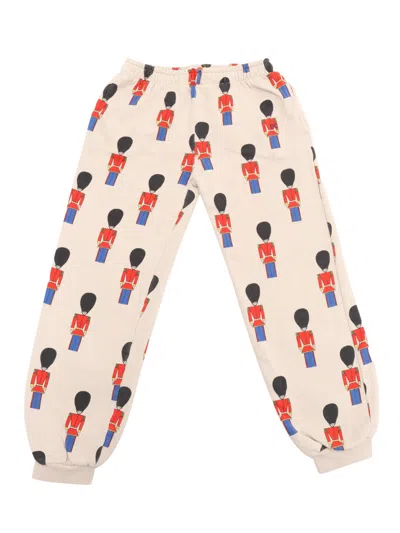 Bobo Choses Little Tin Soldiers All Over Jogging Pants In Brown